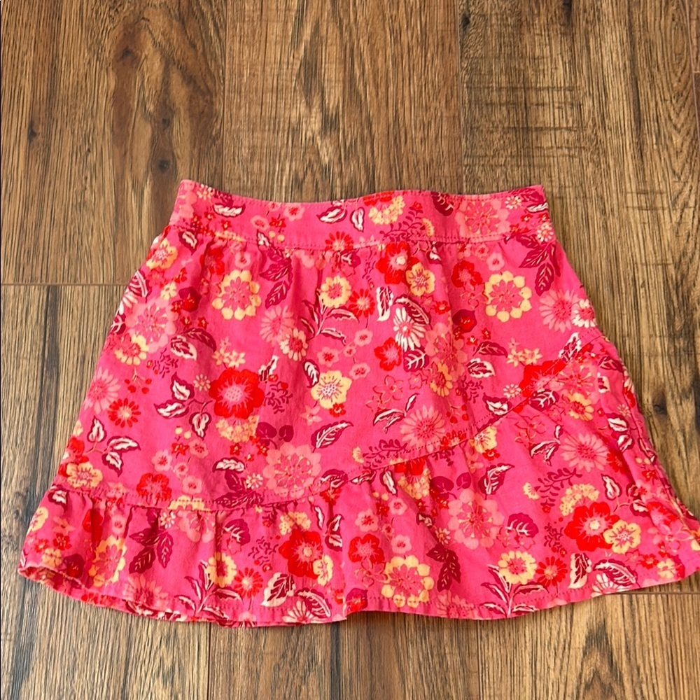 Pink Ruffled Skater Mini Skirt for Casual Wear